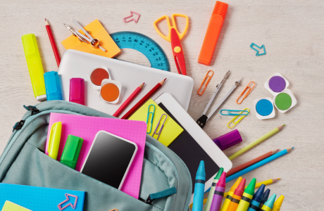 photo of school supplies