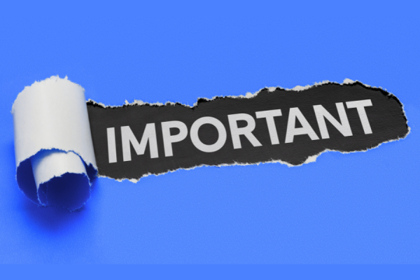 Image of the word important